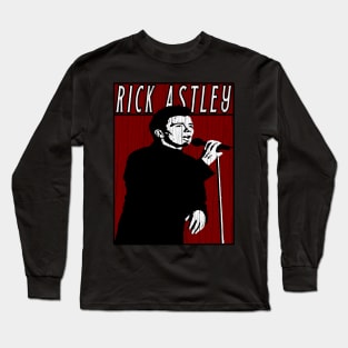 Vintage Retro Rick Astley Long Sleeve T-Shirt